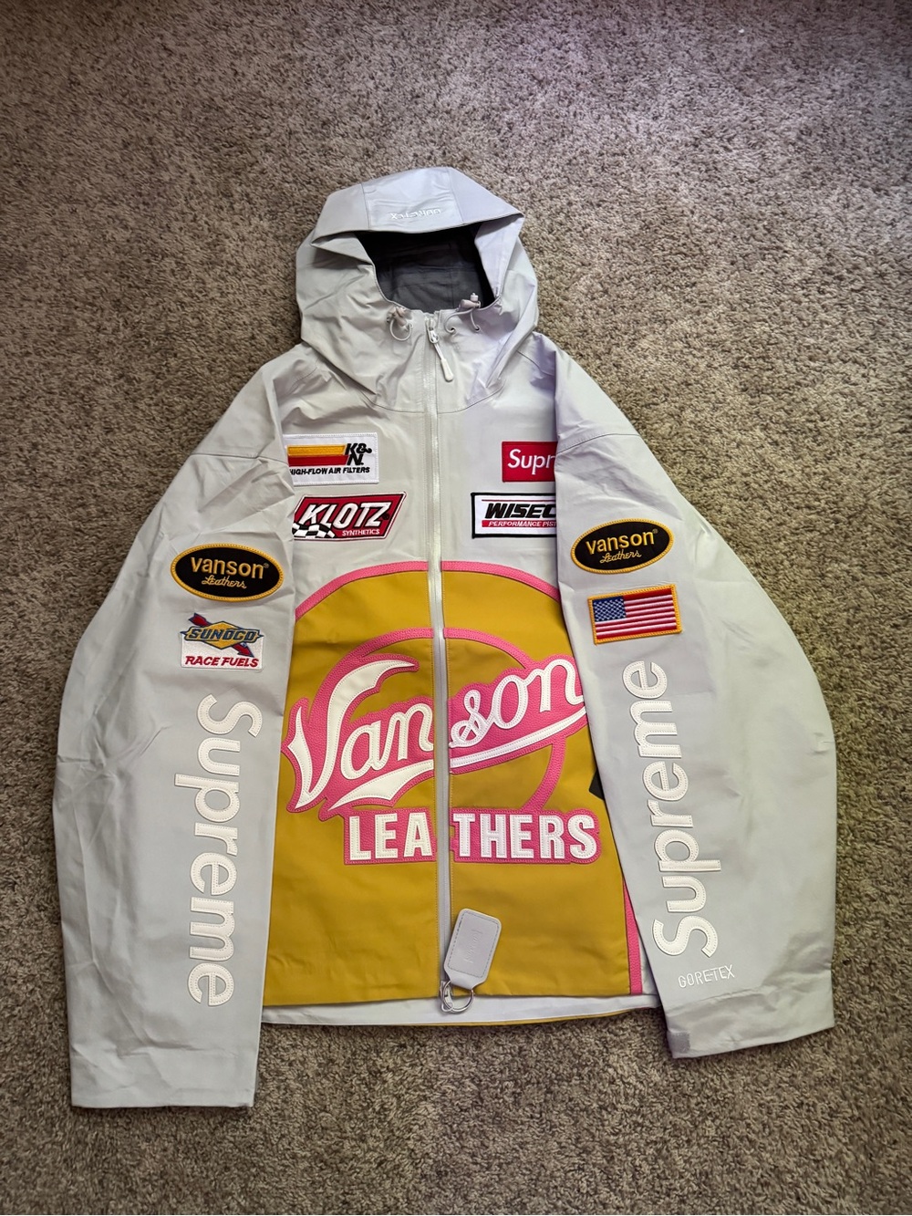 supreme vanson leathers shell jacket FW25